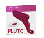 Бордовая вибронасадка на палец Pluto (Цвет: бордовый)