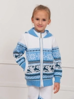 Кофта вязаная на молнии