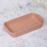 Форма керамическая для запекания «Акварель» 24.5*12.5*4,5см, розовая