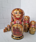 Матрешка "с видами города"  7мест