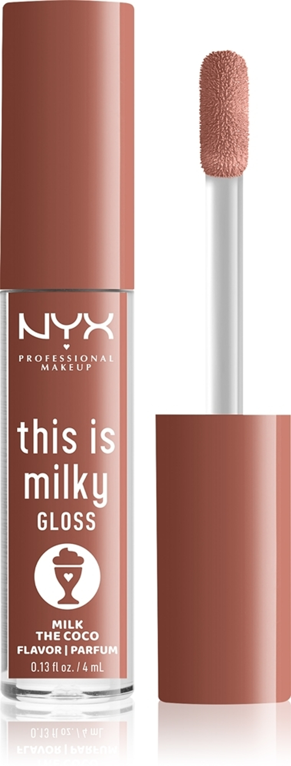 NYX Professional Makeup This is Milky Gloss Milkshakes - Увлажняющий парфюмированный блеск для губ, 4 ml