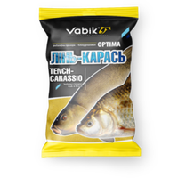 Прикормка Vabik Optima Tench-Carassio "Линь-Карась" (серо-желтая), 1кг