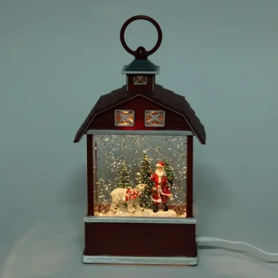 Сувенир с подсветкой «Дедушка и медвежонок» 14,4*7,8*24 см (работает от 3*АА и USB+музыка, подсветка)