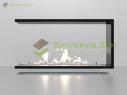 Торцевой биокамин 1100