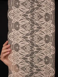 03-294 ОПТ Кружево эластичное 24 см, бежевый 775