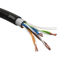 Кабель витая пара ЭРА SIMPLE F/UTP 4x2x24AWG Cat5e CU PE OUTDOOR 305 м | LAN-кабель витая пара F/UTP-Cu