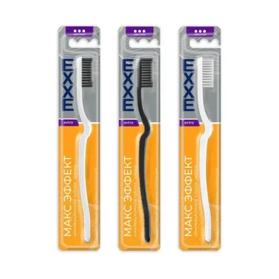 Зубная щетка жесткая EXXE extra Макс эффект 1 шт