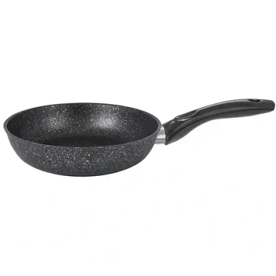 Сковорода 240мм с ручкой, ап (темный мрамор) линия «Marble Induction»