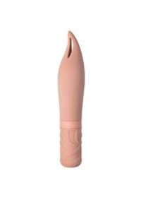 Бежевый мини-вибратор Airy’s Mystery Arrow - 15,2 см.