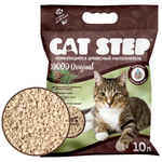 Наполнитель комкующийся древесный, 10л Cat Step Wood Original