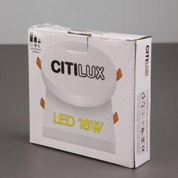 Citilux Вега CLD52K18W LED Встраиваемый светильник с диммером Белый