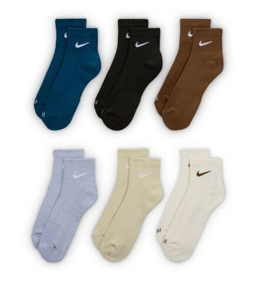 Теннисные носки Nike Everyday Plus Cushion Crew 6P - multicolor