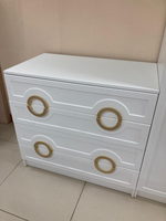 Комод с 4-мя ящиками Милан МДФ белый/белый