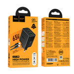 Hoco N75 Grande 65W(2C1A) зарядное устройство набор (Type-C на Type-C)