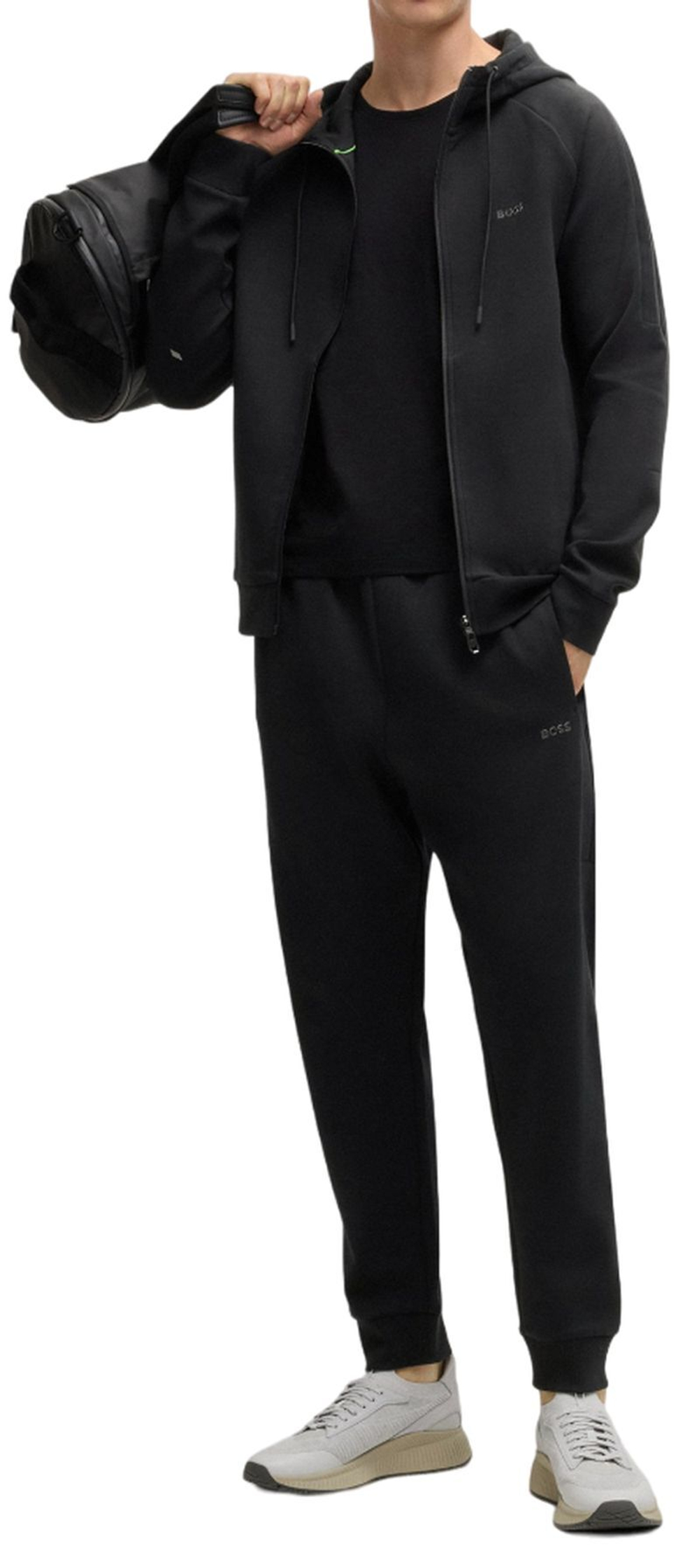 Мужской теннисный костюм BOSS Set - черный