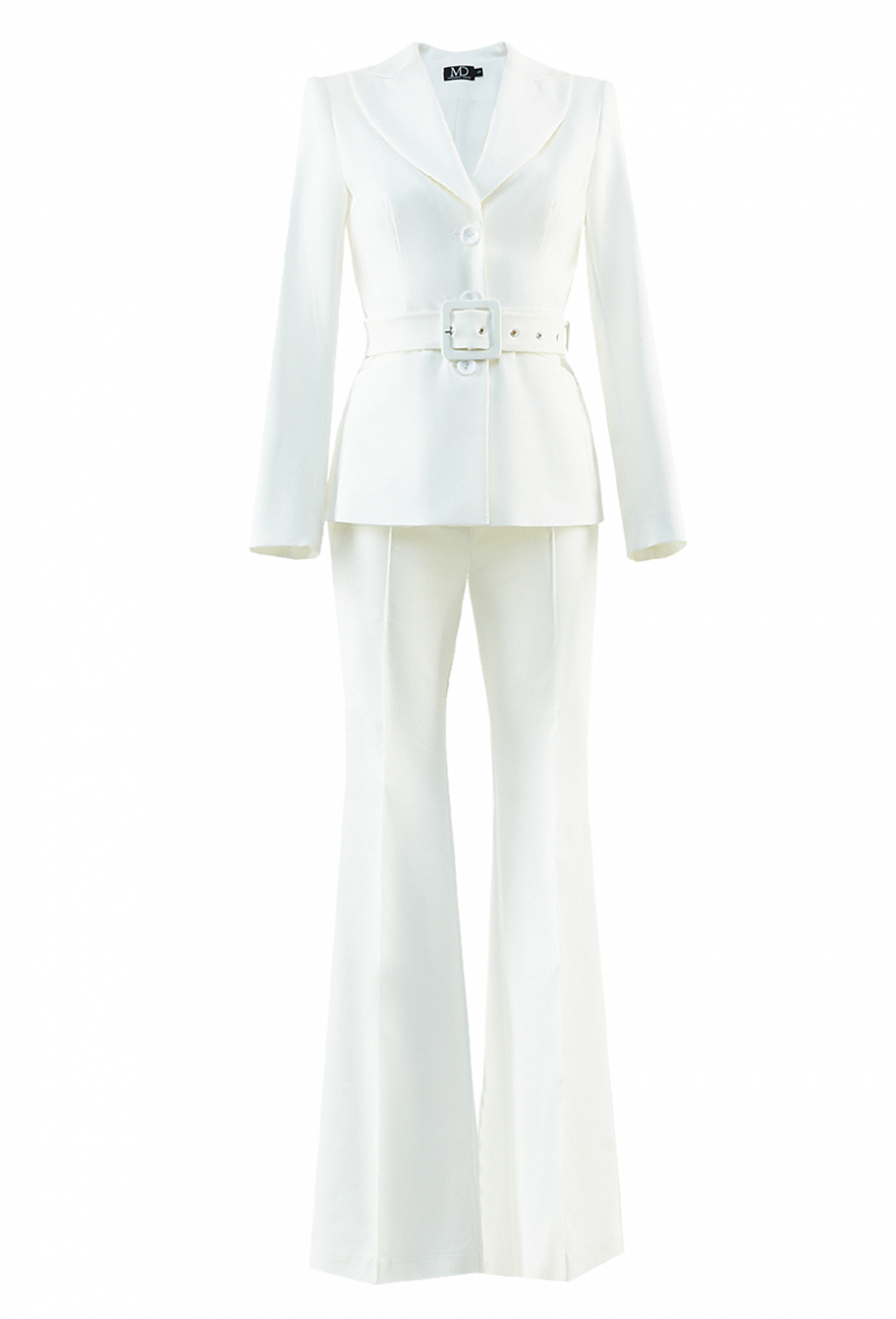 Брючный костюм белый 33-03-20 SS