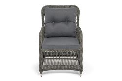 "Цесена" кресло плетеное из искусственного ротанга, цвет графит