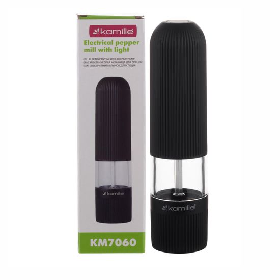 Мельница для специй Kamille KM 7060 электрическая с подсветкой