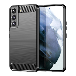 Чехол черного цвета в стиле карбон для Samsung Galaxy S23+ Плюс, серия Carbon от Caseport