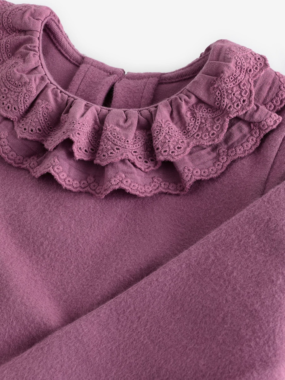 Лонгслив с воротником для девочки Next 168-356, Фиолетовый