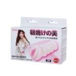 Рифленый мастурбатор-вагина из реалистичного материала (Цвет: телесный)