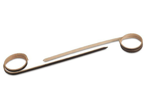 Пика бамбуковая Optiline Завиток, 10 см, черная, 100 штук