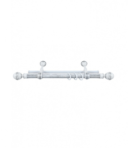 Карниз круглый Legrand Валанс 2-х  рядный 2400 мм