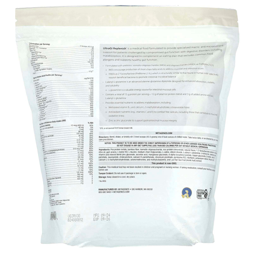 Metagenics, UltraGI Replenish®, ваниль, 1305 г (46,03 унции)