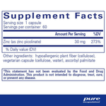 Pure Encapsulations - Zinc 30 mg 60 capsules