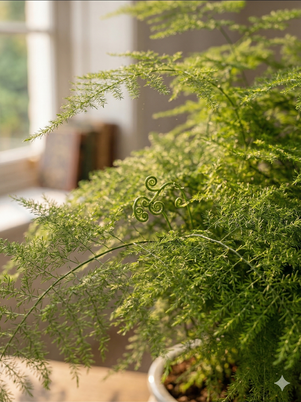 Аспарагус Earth Mexican Fern пластиковый горшок д.12