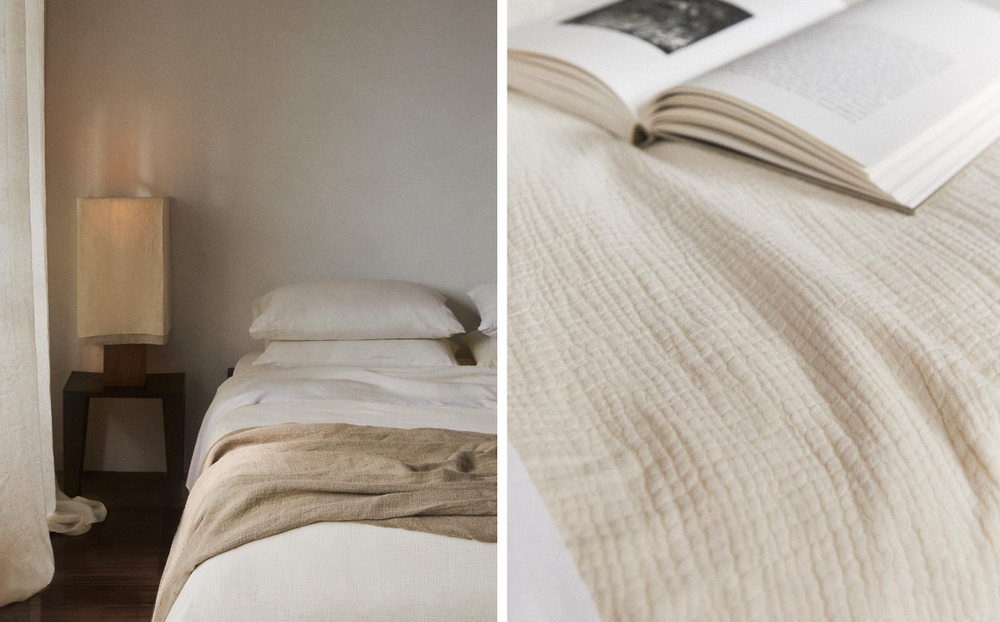 Пододеяльник Zara Home, хлопок 100%, однотонный, 6184/088