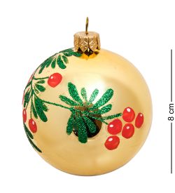 Элита НФШ-1147 Ел. украшение Шар «Зимняя ягода» 80 мм