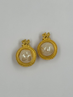 Клипсы с «жемчугом» Karl Lagerfeld