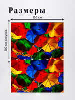 Оксфорд с принтом 3 метра №1 420 D