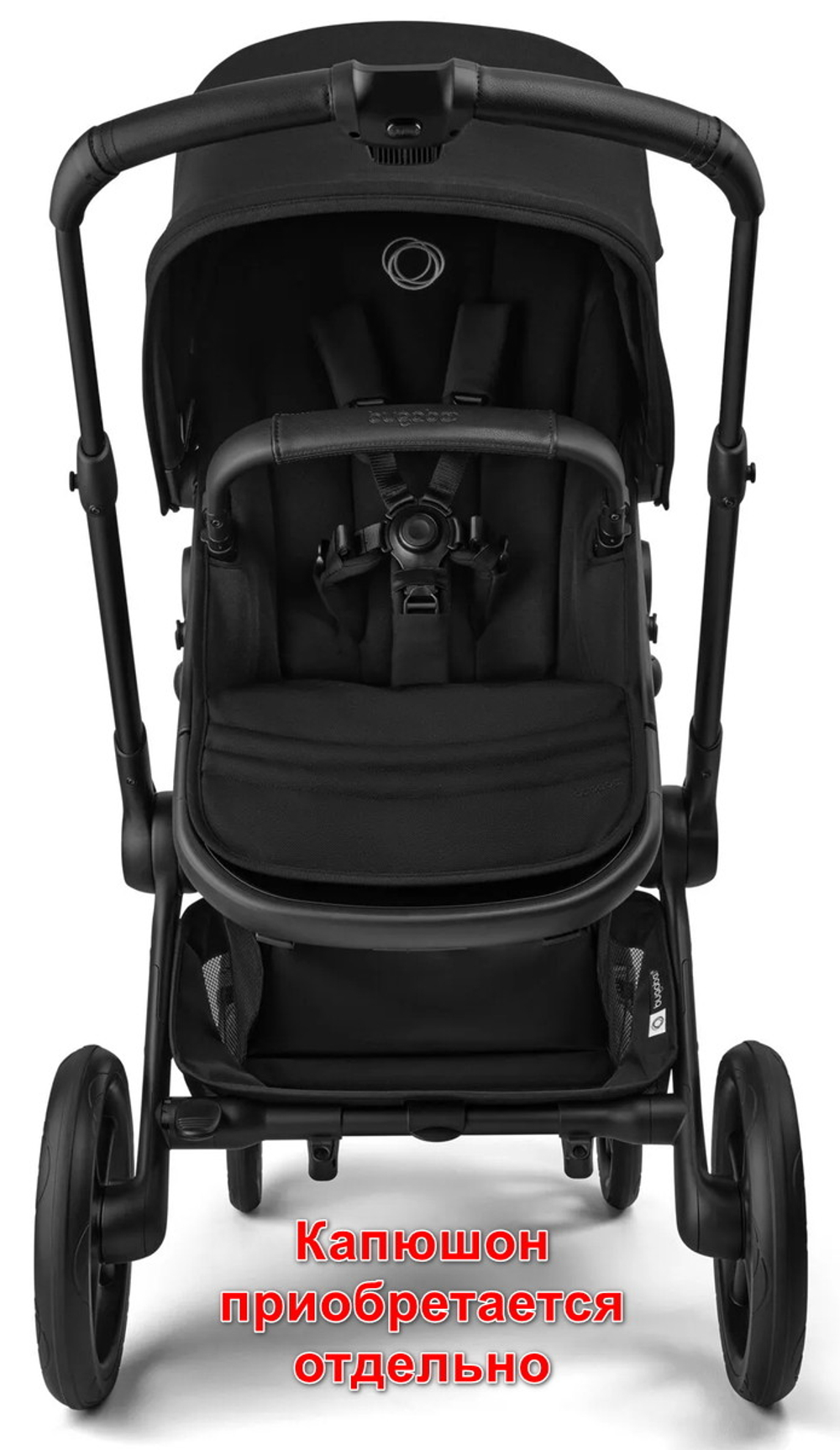 Коляска без капюшона Bugaboo Fox 5 Renew base 2 в 1 Black/Heritage Black