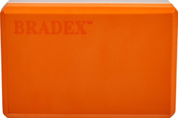 Блок для йоги Bradex SF 0731, оранжевый/серый