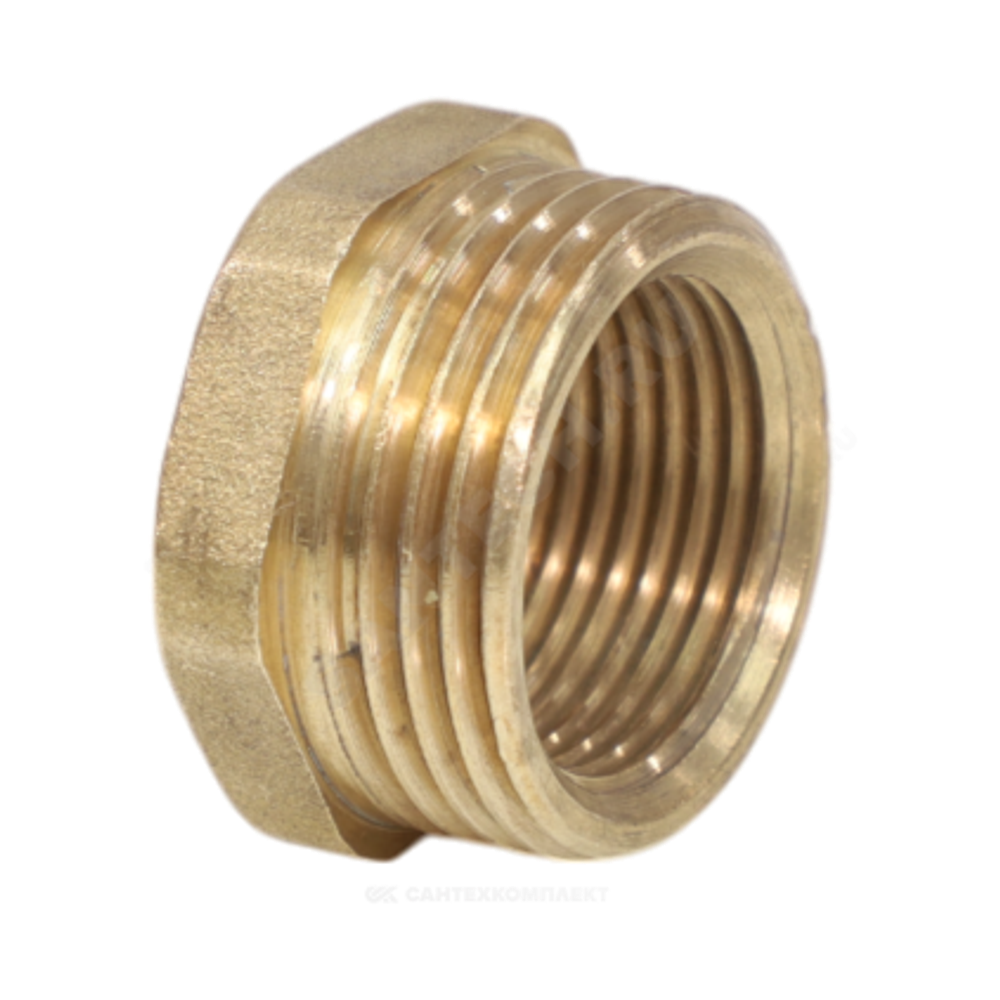 Футорка латунь Ду 15х10 (1/2"х3/8") НР/ВР VALFEX VF.581.L.012.038