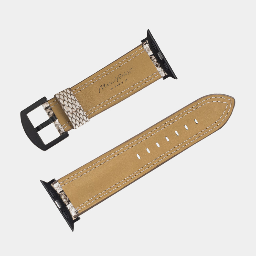 Ремешок для Apple Watch Ultra 49mm из кожи питона, натурального цвета