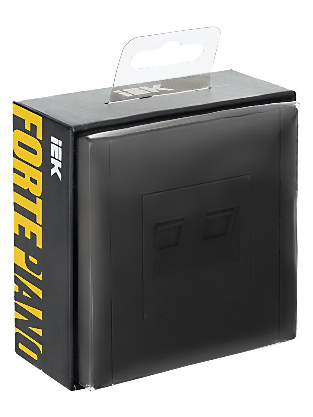 FORTE&PIANO Розетка компьютерная двойная RJ45 кат.6 FP334 серый IEK