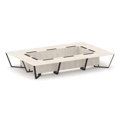 Steel Meet Стол переговорный прямоугольный KDK-PR.B.SP-20K Денвер Светлый/Металл Черный 4800*3200*75