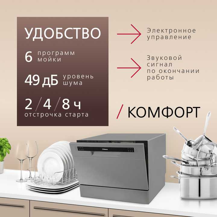 Настольная посудомоечная машина Hansa ZWM536SH