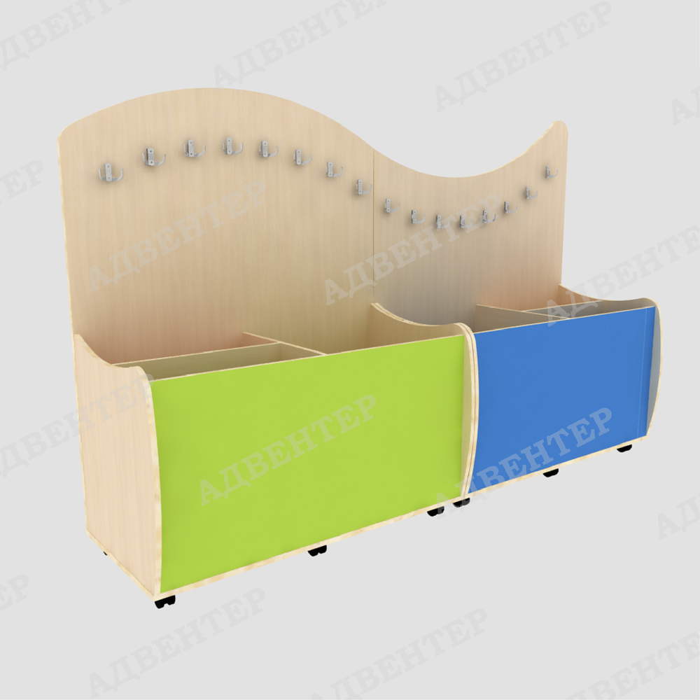 Комплект мобильных стеллажей СПОРТИВНЫЙ УГОЛОК