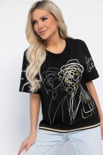 Блуза Деметра (черная) Б12718-20 LT Collection