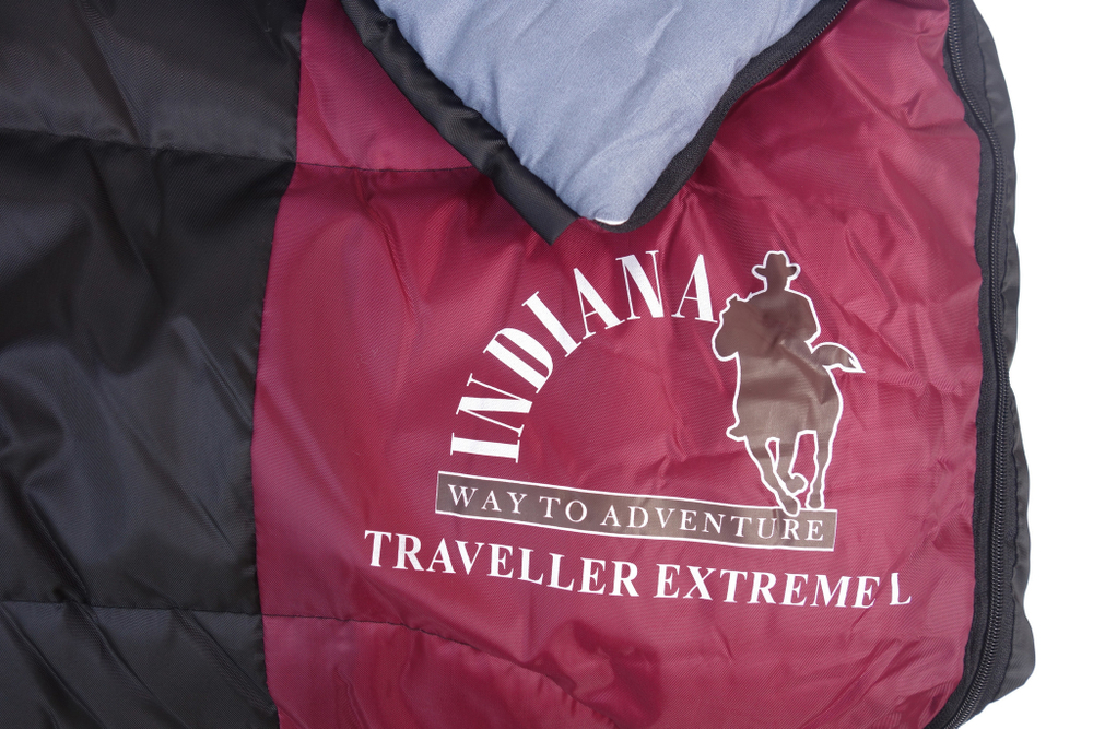 Спальный мешок одеяло с подголовн. INDIANA TRAVELLER EXTREME 195+35*85 (от -27C) L-zip