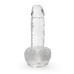Фаллоимитатор реалистичный на присоске прозрачный 15 см