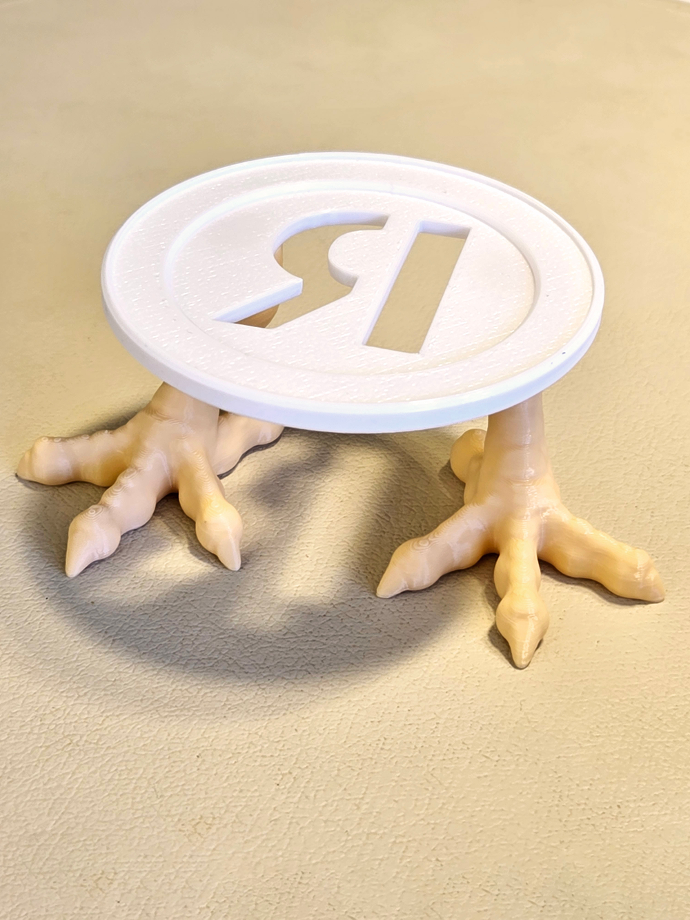 Шуточная подставка для Яндекс станции Мини1 (Яндекс-Алиса) 3D печать, белая