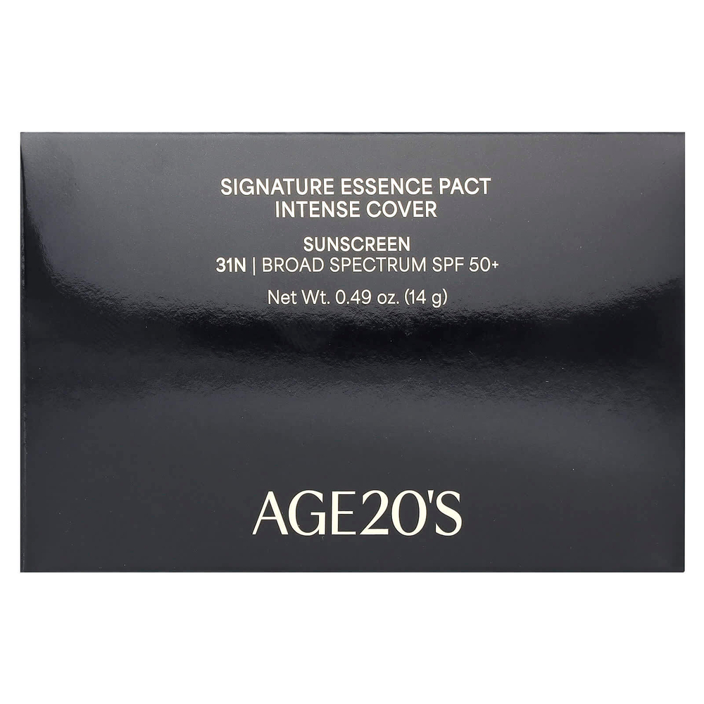 AGE20'S, Signature Essence Pact, Intense Cover, SPF 50+, 31N, 14 г (0,49 унции)