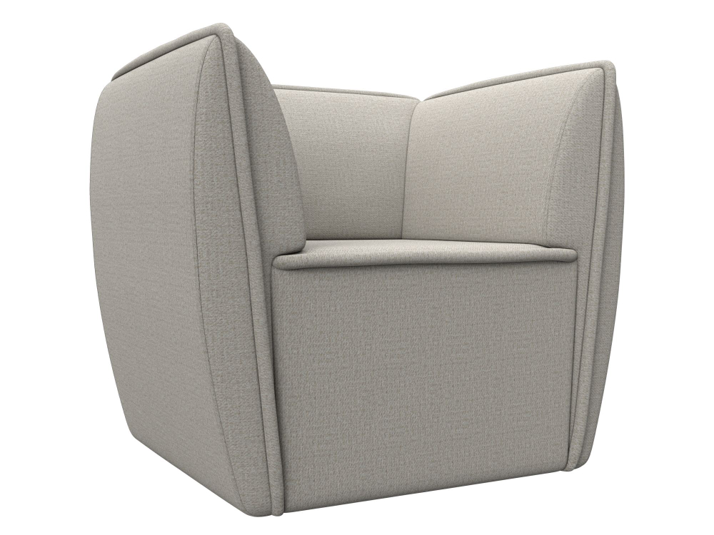 Кресло Бергамо, Амур 02 бежевый, Рогожка, 125626