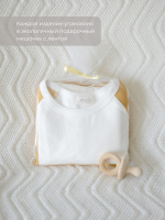 Комплект Mjölk Свитшот Light Yellow/Легинсы Радуга