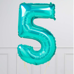 FM Шар 40" / 102 см "Цифра 5" Тиффани (БГ-60)